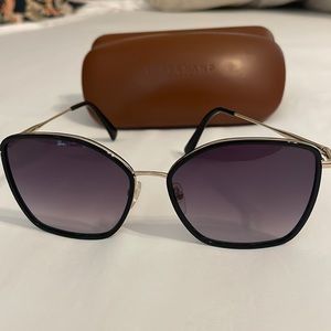 LongChamp sunglasses in Gold/Smoke.